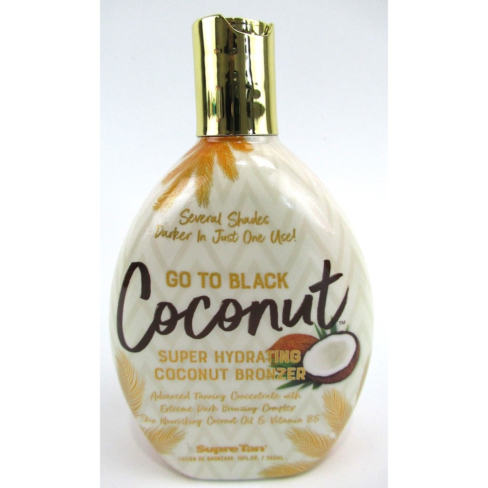 Supre Go To Black Coconut Super Hydrating Coconut Bronzer Tanning Lotion 12oz